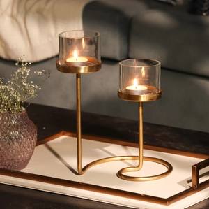 Portavelas de Lujo Hecho a Mano con Alambre de Latón Ecológico y Resistente al Calor para Decoración de Mesa en Navidad y Pascua - Product Image 2