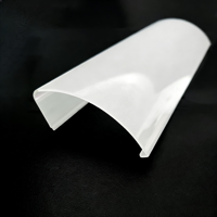 Diffuseur linéaire LED, lentille en polycarbonate PC translucide pour éclairage commercial et de bureau, taille personnalisée, fabrication OEM