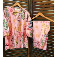 Ensemble coordonné The Quince Life Peppy Pink Meadows Taille XS 0.0g Deny Inventory Shopify