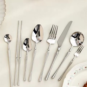 Juego de Cubiertos de Plata Pulida Brillante de Alta Calidad, Estilo Francés, Elegante, 9 Piezas, Precio al por Mayor - Product Image 1