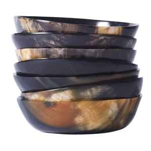 Cuenco de Cuerno de Búfalo Natural Estilo Vintage, Hecho a Mano, Ecológico, Duradero, Apto para Alimentos, para Exhibición, Almacenamiento y Decoración - Product Image 1