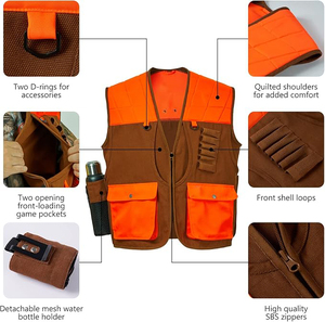 เสื้อกั๊กสำหรับล่าสัตว์ SAFA SPORTS ผลิตจากโพลีเอสเตอร์ ทนทาน เหมาะสำหรับการล่าสัตว์บนพื้นที่ขรุขระ พร้อมกระเป๋าใส่ของสำหรับล่าสัตว์ปีกและสัตว์บนที่สูง พร้อมบริการ - Product Image 2