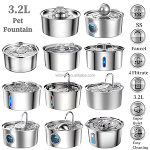 Dispenser d'Acqua Intelligente per Animali Domestici con Stampo Personalizzato, Ciotola per Cani e Gatti in Acciaio Inossidabile a Grande Capacità, Sviluppo con Stampaggio a Iniezione - Product Image 3