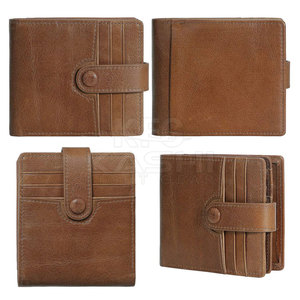 Classic Genuine Leather <b>Wallet</b> with Polyester Lining Lightweight Soft Durable Material for Comfortable Handling Cards Cash Coins - Product Image 2