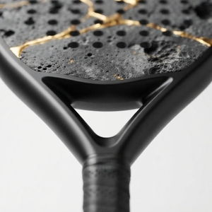 Raquette de padel en fibre de carbone durable, légère, en graphite, noyau en mousse EVA, surface texturée, poignée ergonomique, puissance équilibrée D - Product Image 5