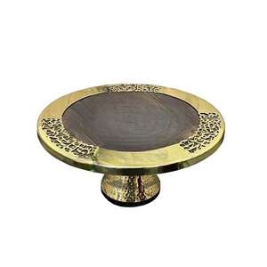 Soporte de pastel de madera de lujo al mejor precio, bandeja para repostería moderna de 2 niveles, juego de 2 para mesa de comedor, para servir bocadillos y dulces. - Product Image 2