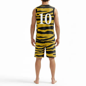 Uniforme de basket-ball de bonne qualité, séchage rapide, uniforme de basket-ball pour hommes, short à manches courtes, uniforme d'équipe de basket-ball - Product Image 3