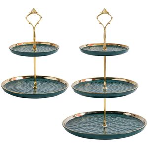 Decorative Metal <b>Cake</b> Stand With Modern Design Suitable For <b>Wedding</b> Table Centerpiece And Dessert Serving Setup - Product Image 6