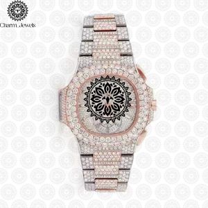 Reloj Mecánico de Acero Inoxidable de Lujo Charm_Jewels para Hombre, Esfera Analógica de 40 mm, Fecha Automática, Cierre de Hebilla, Resistente al Agua 10 Bar - Product Image 2
