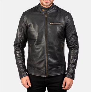 แจ็คเก็ตหนังผู้ชายสำหรับกิจกรรมกลางแจ้ง คอลเลคชั่นใหม่ปี 2026 พร้อมปกตั้งสำหรับฤดูหนาว - Product Image 1