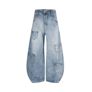 OEM <b>women</b>’s <b>cropped</b> wide leg <b>jeans</b> denim wholesale <b>women</b>’s denim pants for fashion retailers bulk supply - Product Image 3