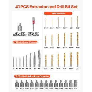 Set di 41 Pezzi di Estrattori per Bulloni con Custodia Solida, Efficiente Rimuovi-Viti - Product Image 2