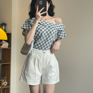 Conjunto de Pantalones Cortos para Mujer de la Mejor Calidad, Corte Regular, Cintura Alta, Transpirables, 100% Algodón, Ecológicos, Fabricante Vietnamita - Product Image 4