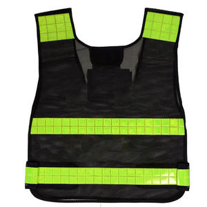 Chaleco de Seguridad Reflectante de Alta Visibilidad Unisex, Verde, Malla de Poliéster, Múltiples Bolsillos, Ropa de Trabajo, Detección de Agujas, Transferencia de Calor - Product Image 6