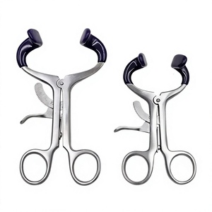 Écarteur orthopédique en acier inoxydable, instrument chirurgical courbé, verrouillage manuel à cliquet auto-serrant - Product Image 2