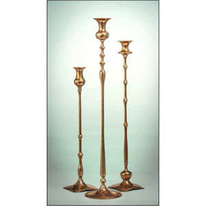 Modern Aluminum <b>Silver</b> Candle Holder Elegant Decorative Metal Taper <b>Candlestick</b> For Events Hotel Restaurant Dinner Decor Bulk - Product Image 6