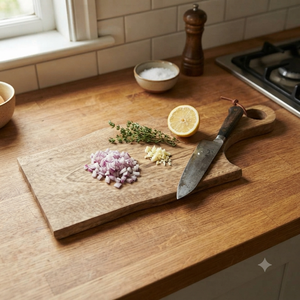 Planche à servir en bois d'acacia naturel avec poignée, grande planche à découper en bois pour charcuterie, fromage, pain, pour cuisine, restaurant - Product Image 3