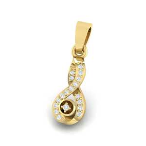 จี้เงินแท้ 925 รูปอินฟินิตี้แบบบิดเกลียว ประดับเพชรเลี้ยงในห้องปฏิบัติการ ชุบทองคำขาว ดีไซน์หรูหรา ของขวัญสำหรับผู้หญิง ได้รับการรับรองจาก IGI - Product Image 1