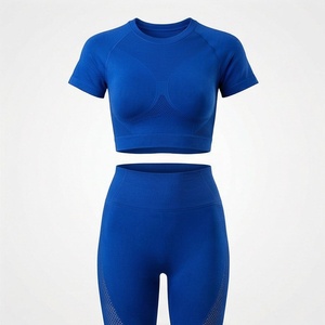Leggings de yoga sans couture pour femme, personnalisables avec logo, vêtements de sport haut de gamme pour la gym, l'entraînement et le fitness - Product Image 1
