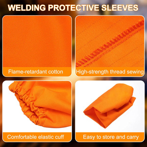 JNM SAFETY JNM-3542 Mangas de Soldadura de Poliéster FR Naranja de Alta Resistencia, ANSI/ISEA Nivel de Corte 2, Protección Resistente al Calor - Product Image 5
