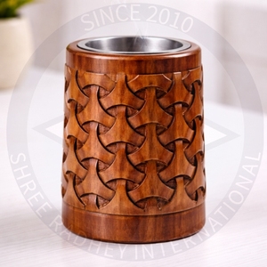 Hand Carved Teak Wood Bakhoor Arabic Incense Oud Burner Ramadan <b>Eid</b> <b>Gift</b> Home Decor - Product Image 5
