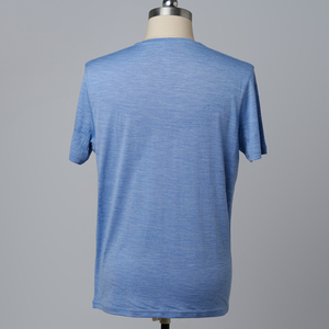 T-shirts personnalisés 100% coton respirants à séchage rapide pour hommes, entraînement sportif, gym, fitness, tee-shirt blanc à col en V, vente en gros - Product Image 3