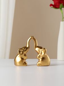 Luxury Metal Elephant Showpiece For Drawing Room <b>Decoration</b> And Premium Office Desk <b>Decorative</b> Accent - Product Image 3