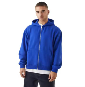 Sweat à capuche zippé 100 % coton pour homme, nouveau design 2026, prix raisonnable, OEM, haute qualité, style vintage, anti-plis, respirant - Product Image 1
