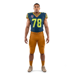 Ensemble de football américain haut de gamme pour adultes, maillot personnalisé imprimé par sublimation, anti-rétrécissement, pantalon rembourré, tenue d'équipe unisexe, OEM - Product Image 1