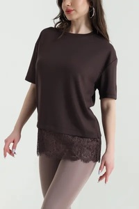 เสื้อคอเต่าผู้หญิงไซส์ใหญ่ EVER GLOW สีพื้น ผ้าถัก 100% คอตตอน ยับยาก แห้งเร็ว ระบายอากาศ ป้องกันรังสียูวี มีโลโก้ สไตล์ลำลอง - Product Image 5