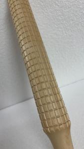 Wooden Felting Roller With Textured Grip Pattern Handmade Wool Felting <b>Tool</b> For Crafts And Textile Making - Product Image 3