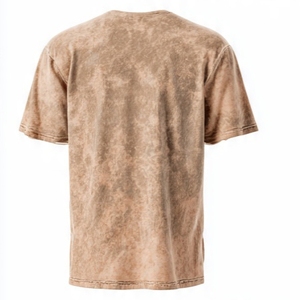 Men's Tie-Dye Cotton T-Shirts Short Sleeve O-Neck Regular Fit Casual Wear Tee Shirts Knitted Fabric Blank Acid Wash <b>TShirts</b> - Product Image 2