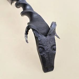 Couteau médiéval de haute qualité, forgé à la main en acier à haute teneur en carbone, style antique, couteau utilitaire médiéval à lame pleine, avec étui en cuir - Product Image 2