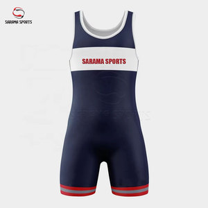 Fabricante de Singletes de Lucha de Poliéster y Spandex, Singlet y Pantalones Cortos con Diseño Personalizado, Singletes de Lucha Transpirables, Tela de Secado Rápido - Product Image 1