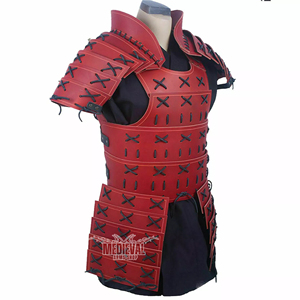 Costume de samouraï en cuir fait main, armure traditionnelle de guerrier japonais pour reconstitution historique, fête d'Halloween et autres événements. - Product Image 6
