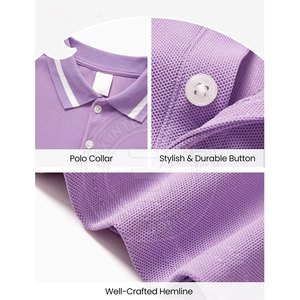 Chemises Polo de Golf Casual Quotidiennes pour Jeunes Garçons, Chemises de Sport Respirantes, Vêtements de Golf Junior, Chemises Polo Légères - Product Image 6