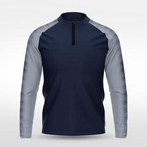 Vestes de coach pour hommes à fermeture éclair 1/4, sublimation, patchwork, légères, en nylon et polyester, coupe-vent, pour sports de plein air et streetwear - Product Image 1