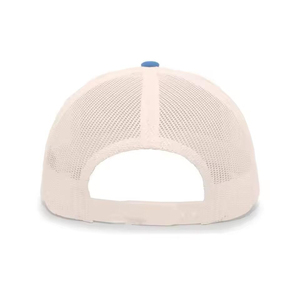 หมวกเบสบอลตาข่ายทรง Trucker แบบ 6 แผง ล้างสีแบบ Acid Wash แต่งลายปัก 3 มิติ ปักโลโก้ตามสั่ง ใช้ได้ทุกเพศทุกวัย เหมาะสำหรับการเดินทางและกิจกรรมกลางแจ้งทุกฤดู - Product Image 5
