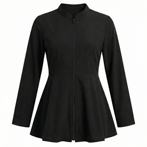 Chaqueta Médica Elegante para Mujer, Corte Entallado, Cierre Frontal con Cremallera, Uniforme Médico, Logotipo Personalizado, Venta al Por Mayor, Chaquetas de Enfermería para Hospital - Product Image 2