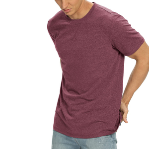 Men's Hip Hop Regular Fit O-Neck Short Sleeve Solid Color Breathable Knitted Fabric <b>100</b>% Cotton/<b>100</b>% <b>Polyester</b> Summer T-<b>Shirt</b> - Product Image 5