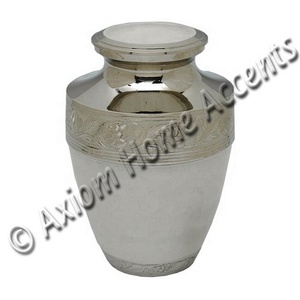 Beautifully <b>Engraved</b> Brass Urn With Artisan Detailing and a Smooth Surface for Preserving Ashes by Axiom Home Accents - Product Image 1