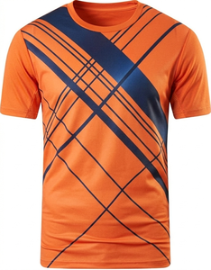 Maillot de football personnalisé pour homme, 100 % polyester respirant, manches courtes, col ras du cou, été, avec nom d'équipe et logo avant personnalisés - Product Image 1