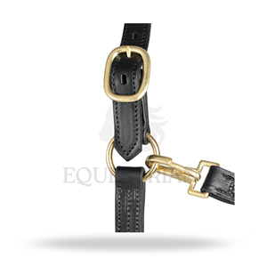 Harnais de cheval en cuir de qualité supérieure, réglable, avec quincaillerie en laiton, collier équestre durable - Product Image 4