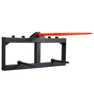 Aste per balle di fieno da 49 pollici con capacità di carico di 1600 libbre per minipale e trattori, 2 aste stabilizzatrici da 17,5 pollici per balle di fieno da 49 pollici - Product Image 1
