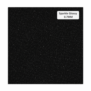 Panneau mural PVC noir brillant Sparkle Glossy 1220 x 2440 mm - 0,7 mm - Décoration intérieure contemporaine moderne - Product Image 1