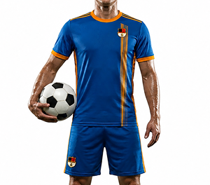 Uniformes de Fútbol Personalizados para Clubes, Conjuntos de Primera Calidad, Transpirables, de Secado Rápido, Cuello Redondo, Unisex, para Adultos, en Spandex/Poliéster - Product Image 4
