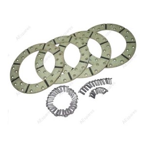 ชุดผ้าเบรกดิสก์ขนาด 7 นิ้ว รุ่น 840916M92 จำนวน 4 ชิ้น พร้อมหมุดยึด ใช้ได้กับรถแทรกเตอร์ Massey Ferguson 65 135 150 165 175 180 240 3165 2200 - Product Image 1