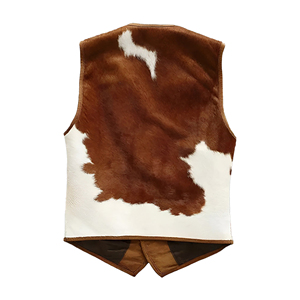 Gilet en cuir pour club moto homme, en cuir de vachette véritable, gilet de motard, patch personnalisé, OEM ODM, vente en gros d'usine - Product Image 4