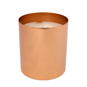 Sleek design Hammered gold plated aluminum candle jar with lid luxury scented candle single wick soy wax candle <b>offer</b> customize - Product Image 4