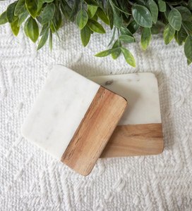 Juego de Posavasos Redondos de Piedra de Primera Calidad, Modernos, Antideslizantes, Decoración de Mesa de Mármol Negro, para Bebidas y Café - Product Image 6